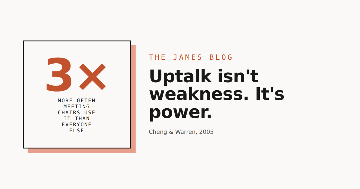 Uptalk: When It Costs You, and When It Doesn't